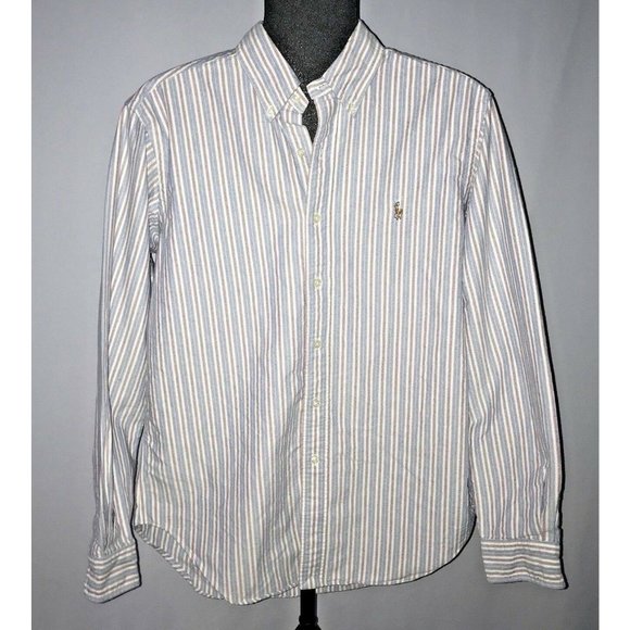 Ralph Lauren Other - Ralph Lauren Button  Down Shirt Mens Size 15 1/2 34 35 Blue Red White Stripe LS